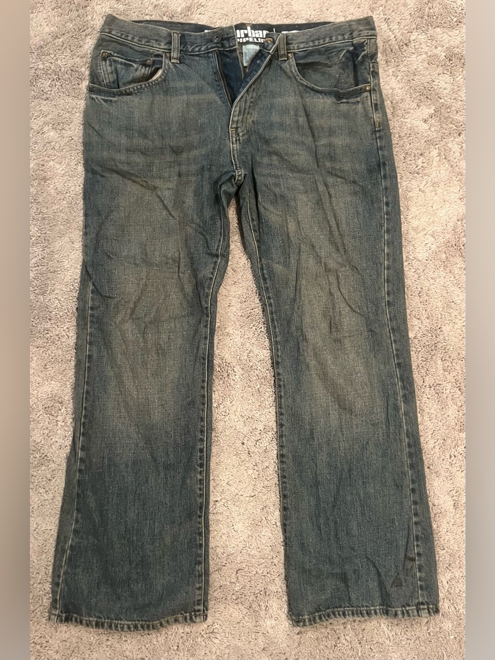 urban pipeline Men's Relaxed Bootcut Jeans